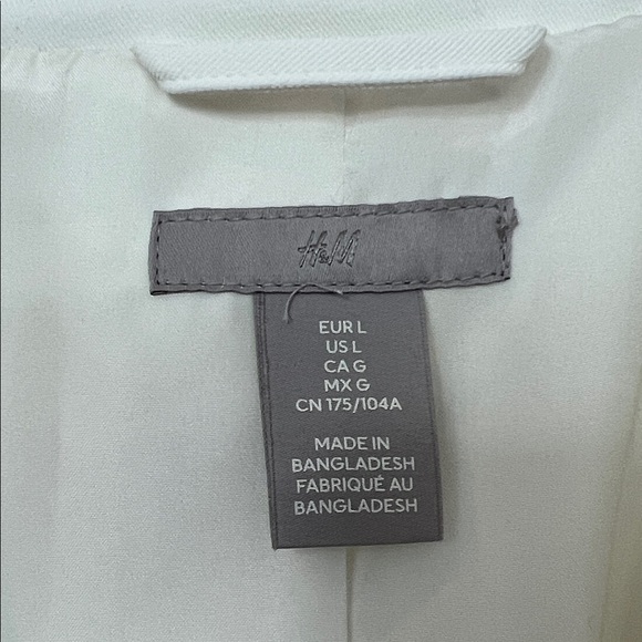 H&M Cream Blazer for Women Size L NWT - Picture 2 of 8